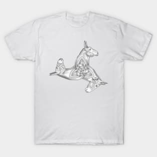 Long Ear Trio Mules and Donkey T-Shirt